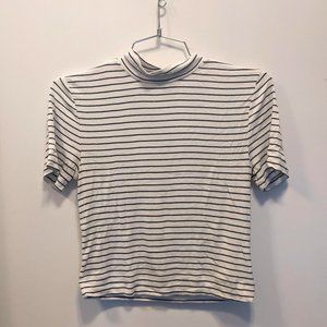 Wilfred Cropped Mock Neck T-shirt